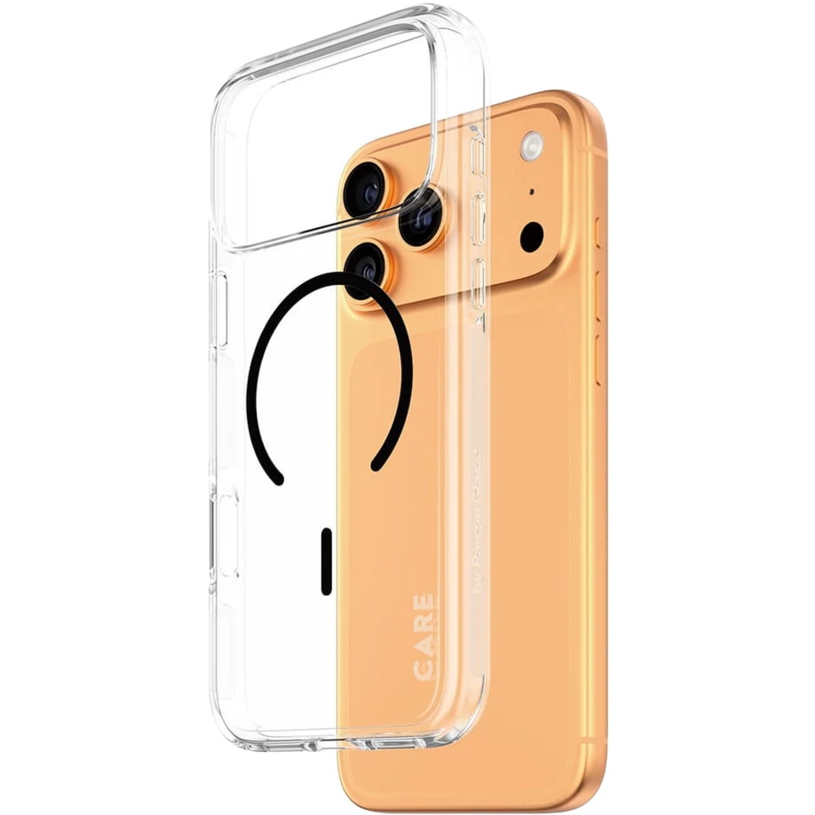 Etui CARE by PanzerGlass Flagship Urban Explorer do MagSafe do iPhone 17 Pro Max, przezroczysto-czarne