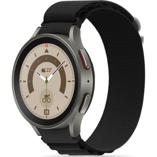 Image of Pasek Tech Protect Nylon Pro do Galaxy Watch 6/5 Pro/5/4/3, czarny