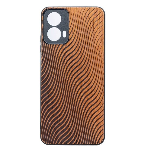 Image of Drewniane etui Bewood Fale Merbau do Motorola Moto G34 5G