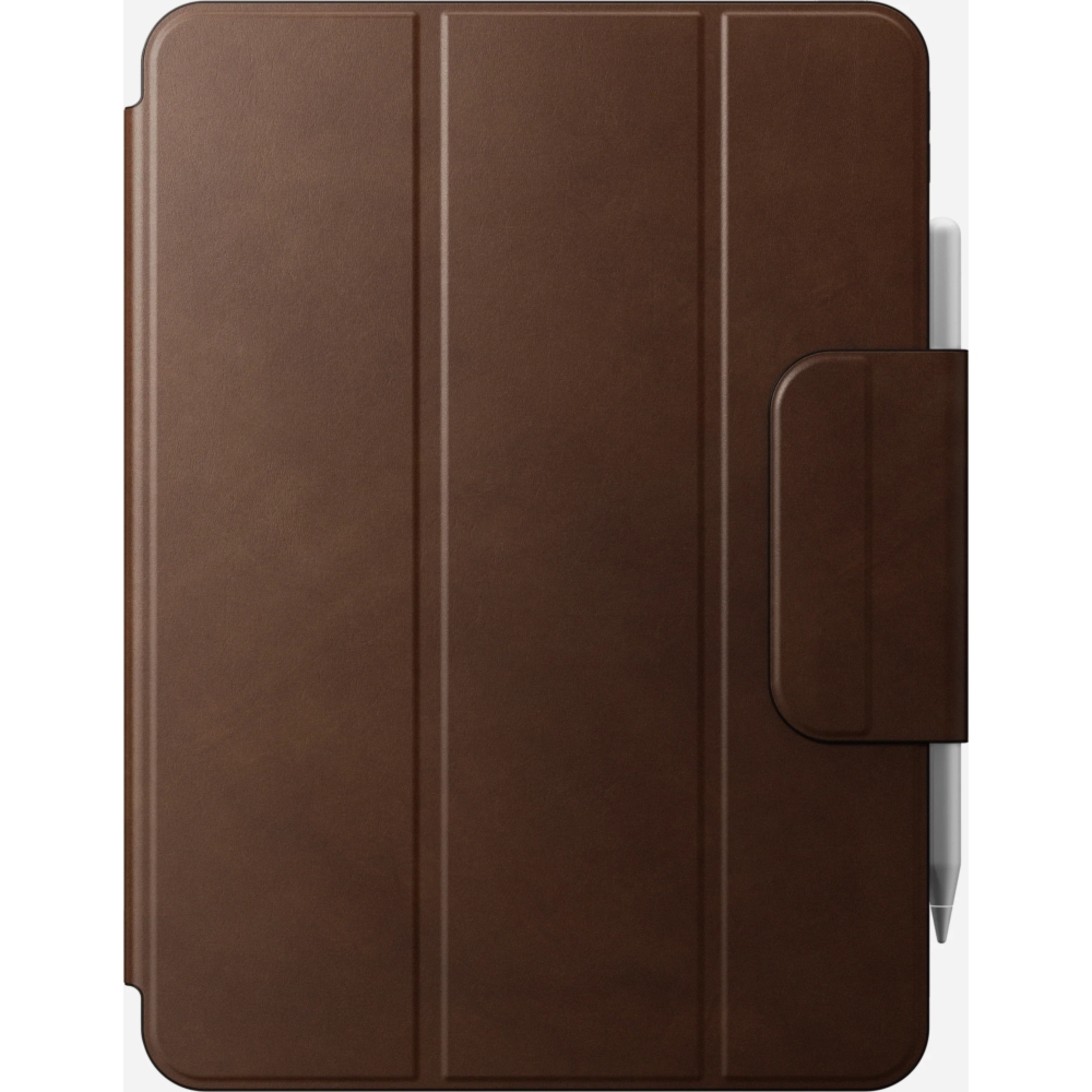 Etui z klapką Nomad Leather Folio Plus do iPad Pro 11″ (2025/2024), brazowe
