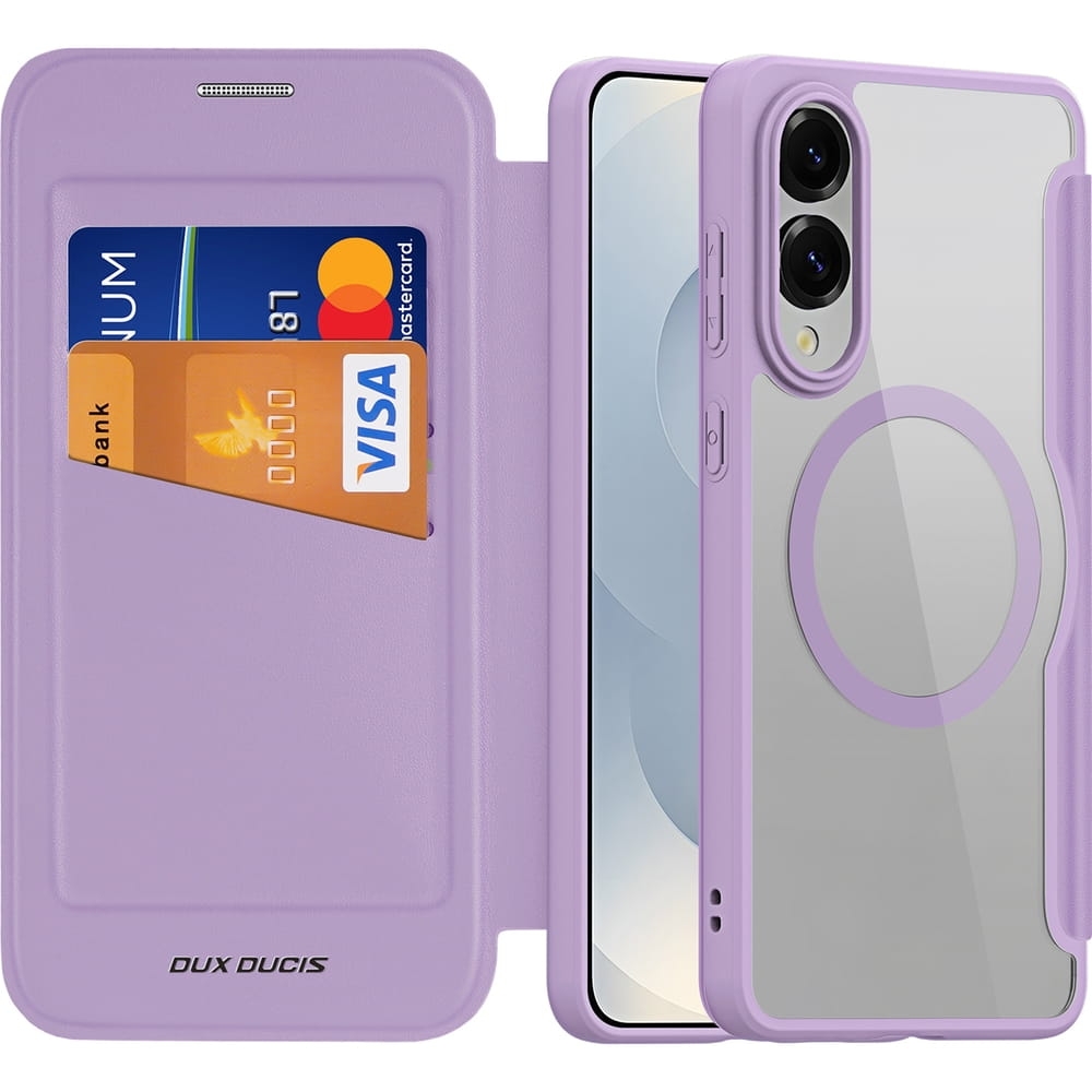 Image of Etui Dux Ducis Skin X Pro do Galaxy S25 Edge, fioletowe