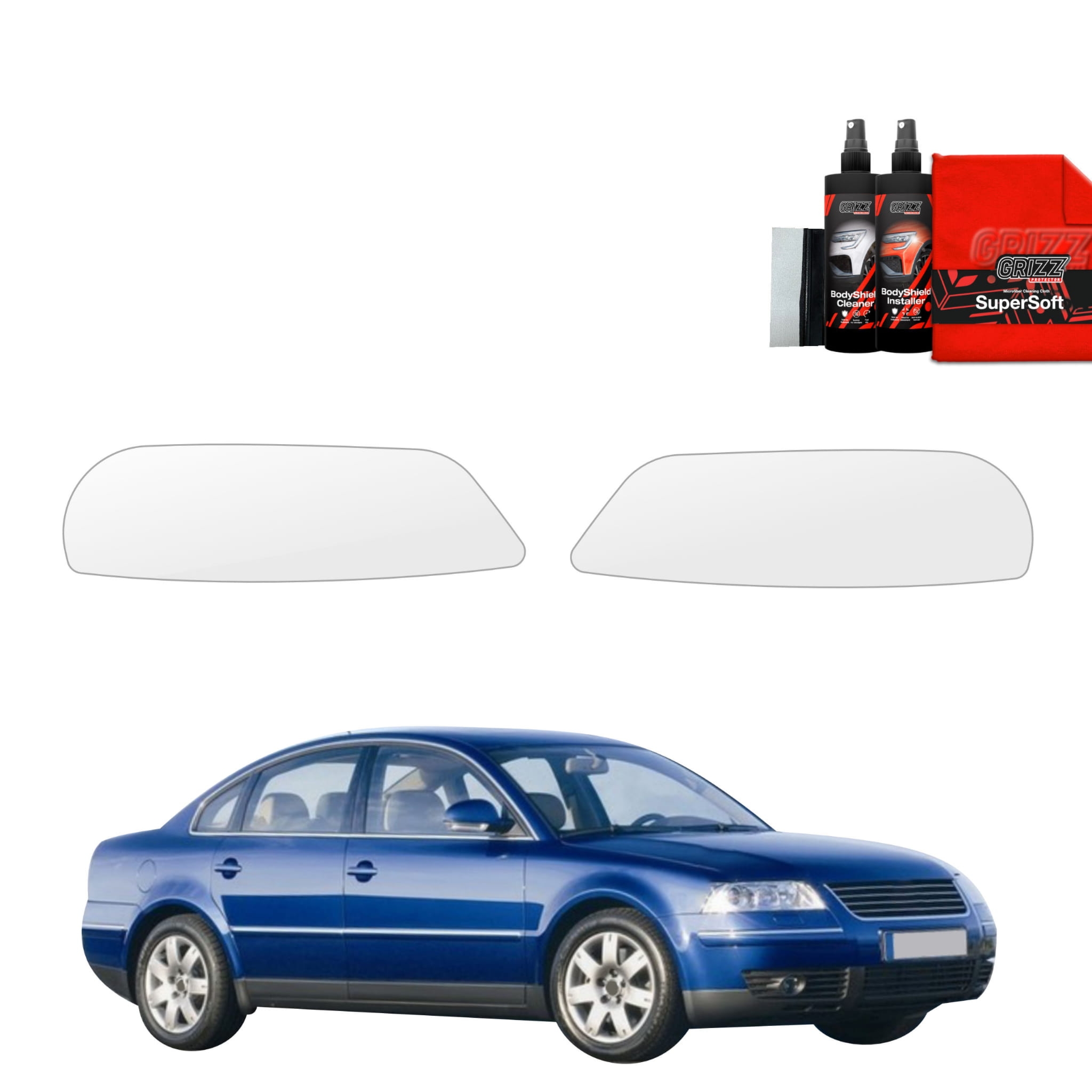 2w1 Folia ochronna na lampy Grizz Protector do Volkswagen Passat B5 Sedan Facelifting (2000-2005)