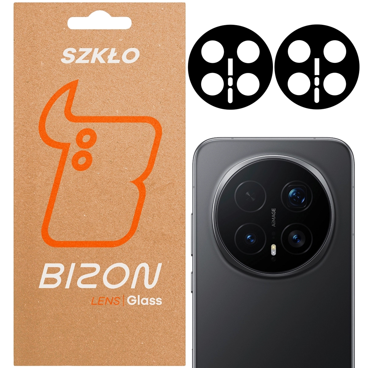 Szkło na aparat Bizon Glass Lens do Honor Magic8 Pro, 2 sztuki