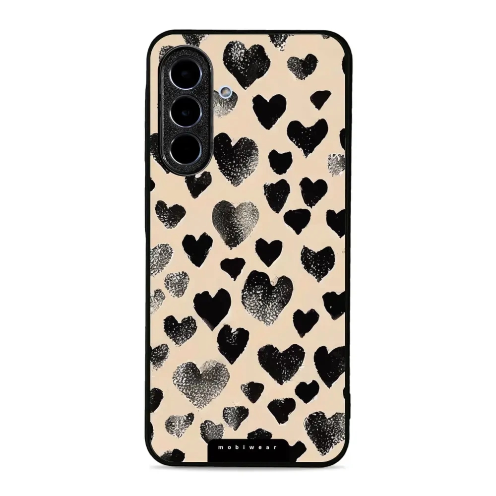 Etui ochronne do Galaxy A36 5G, Mobiwear Glossy Case, beżowa miłość