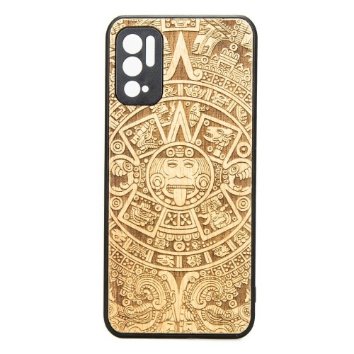 Image of Drewniane etui Bewood do Xiaomi Redmi Note 10 5G KALENDARZ AZTECKI ANIEGRE