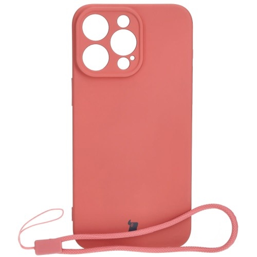 Image of Etui Bizon Case Silicone do iPhone 15 Pro Max, brudny róż