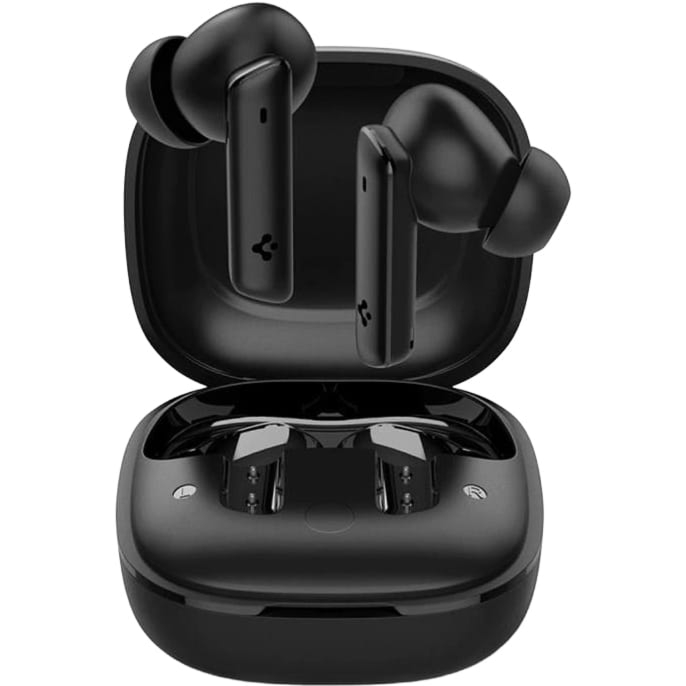 Bezprzewodowe słuchawki dokanałowe z aktywną redukcją szumów Spigen SA2402 ANC PRO, Bluetooth 5.2, czarne