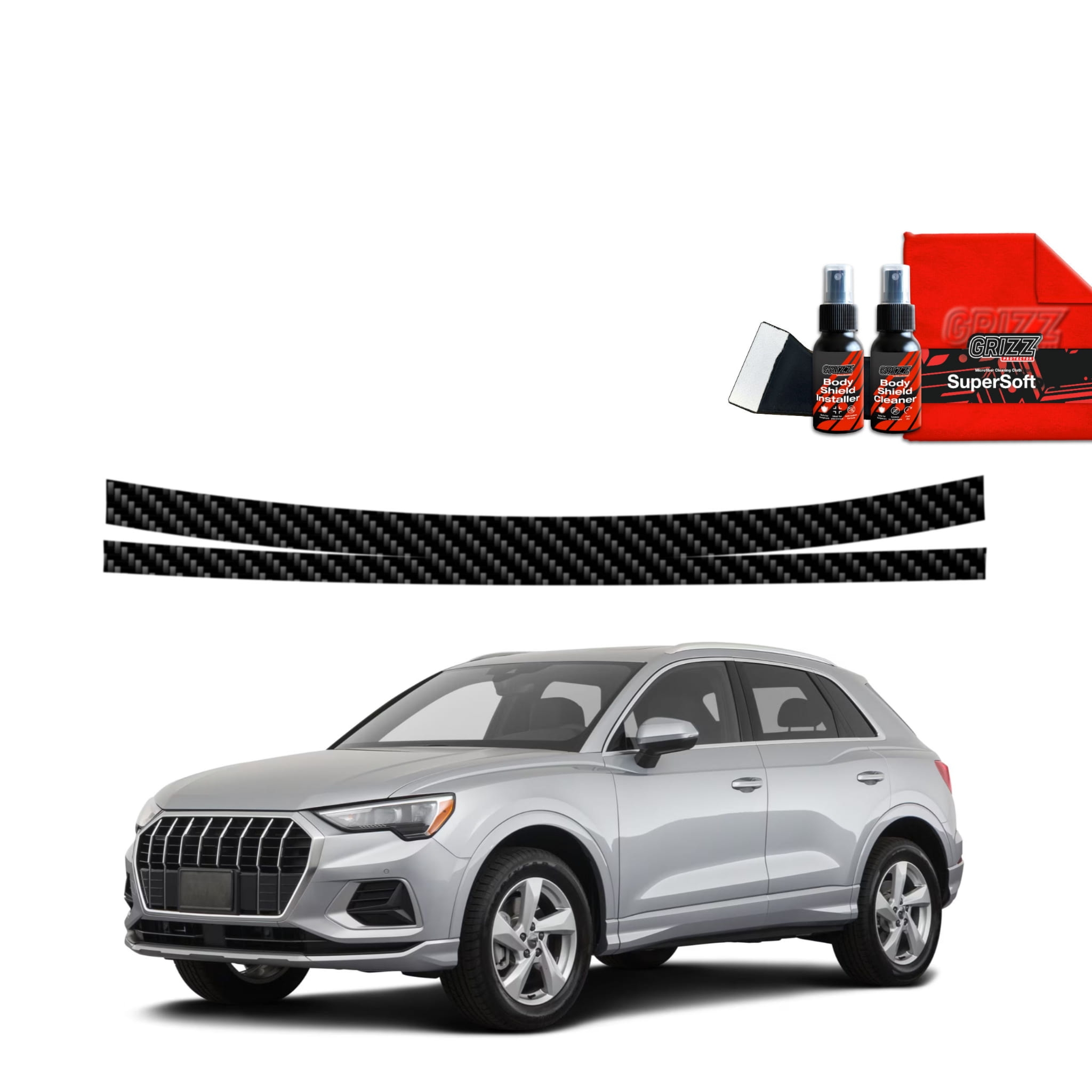Folia karbonowa Grizz Protector na próg bagażnika do Audi Q3 Sportback (2018-2025)