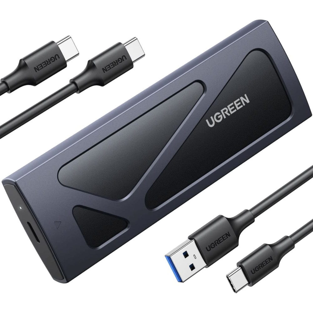OUTLET: Kieszeń na dysk Ugreen CM578, obudowa dysku twardego na dysk M.2 NVMe SSD z portem USB-C 3.2, 10 Gb/s, czarna