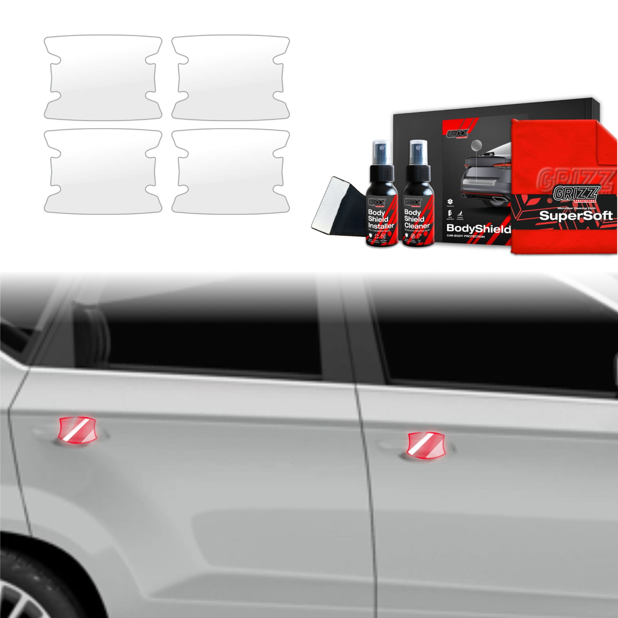 4w1 Folia ochronna Grizz Protector pod klamki do Seat Ateca (2020-2026)