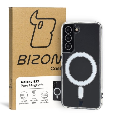 Image of Etui Bizon Case Pure MagSafe do Galaxy S22, przezroczyste