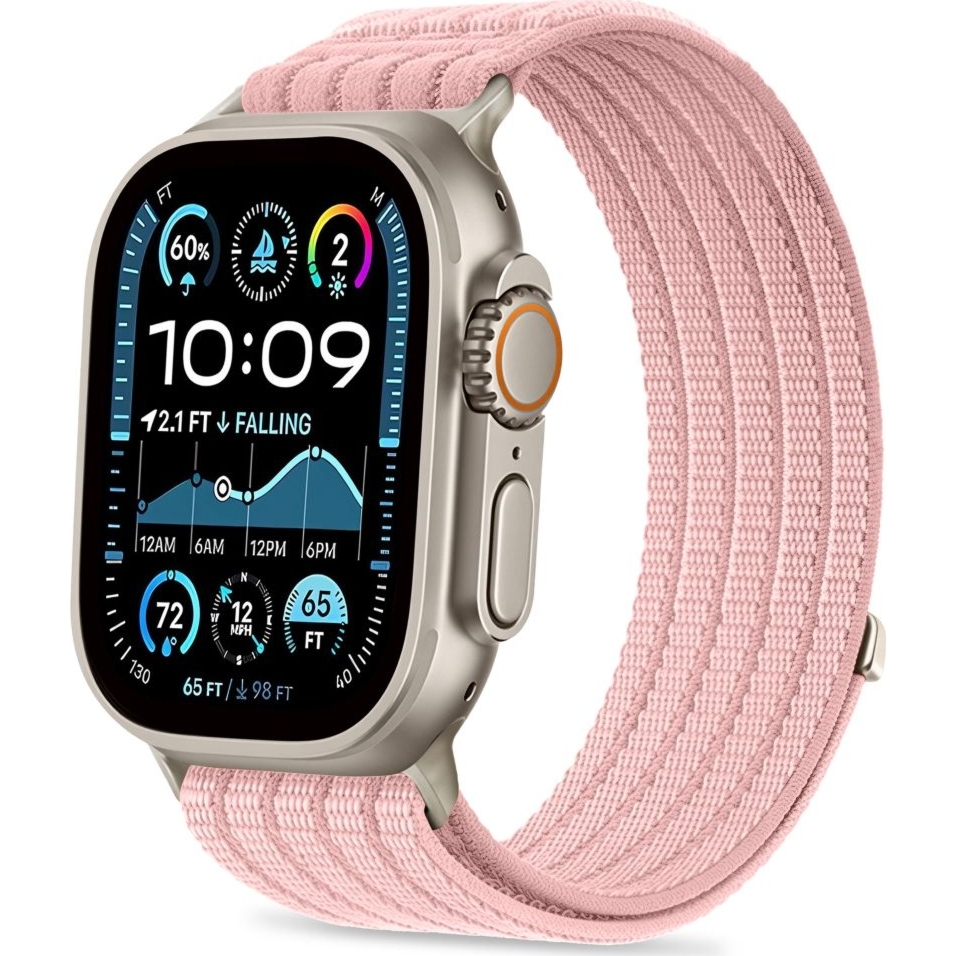 OUTLET: Pasek Tech-Protect Nylon Sport do Apple Watch 49/46/45/44 mm, różowy
