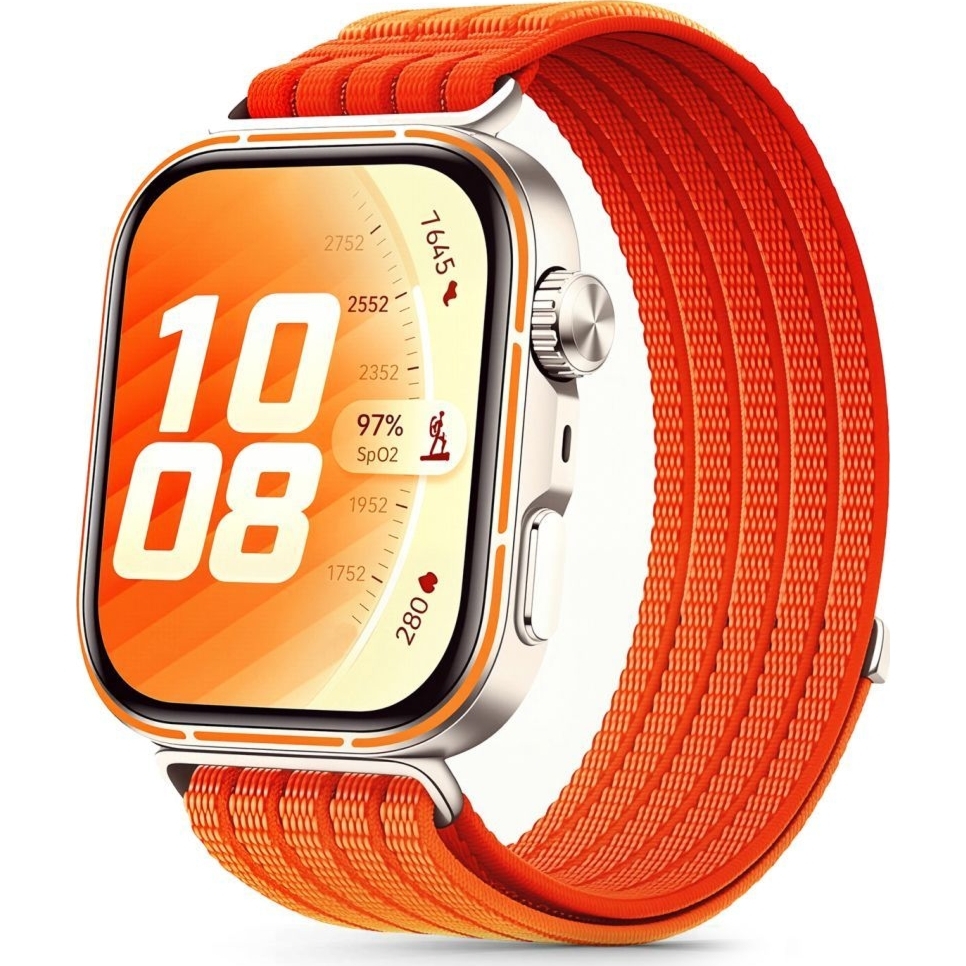 Pasek Tech-Protect Nylon do Huawei Watch Fit 5 / 5 Pro / 4 / 4 Pro / 3,  pomarańczowy