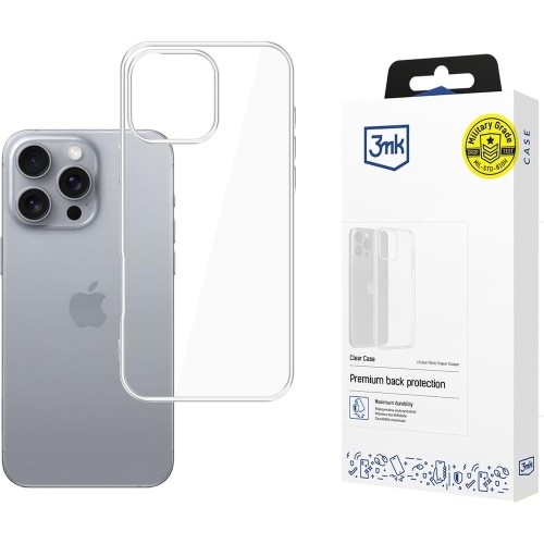 Image of Etui 3mk Clear Case do iPhone 16 Pro, przezroczyste