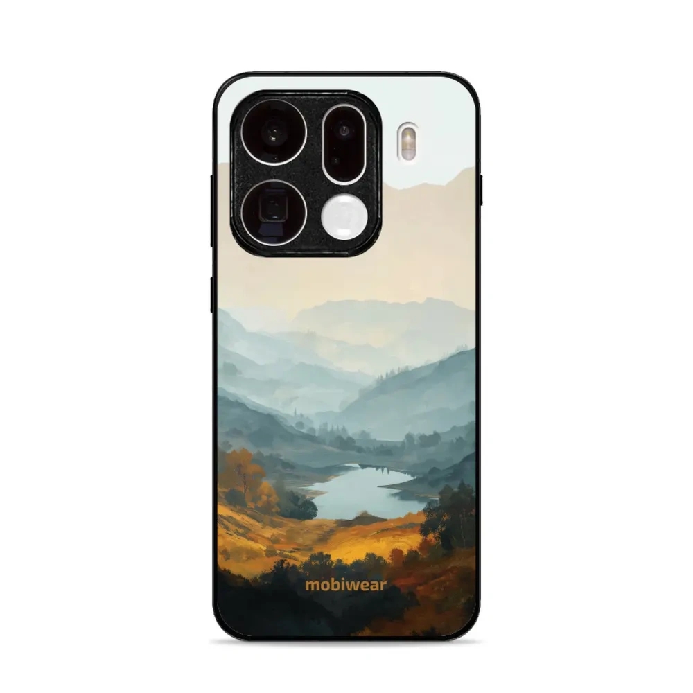 Etui ochronne do OPPO Find X9 Pro, Mobiwear Glossy Case, jezioro w dolinie