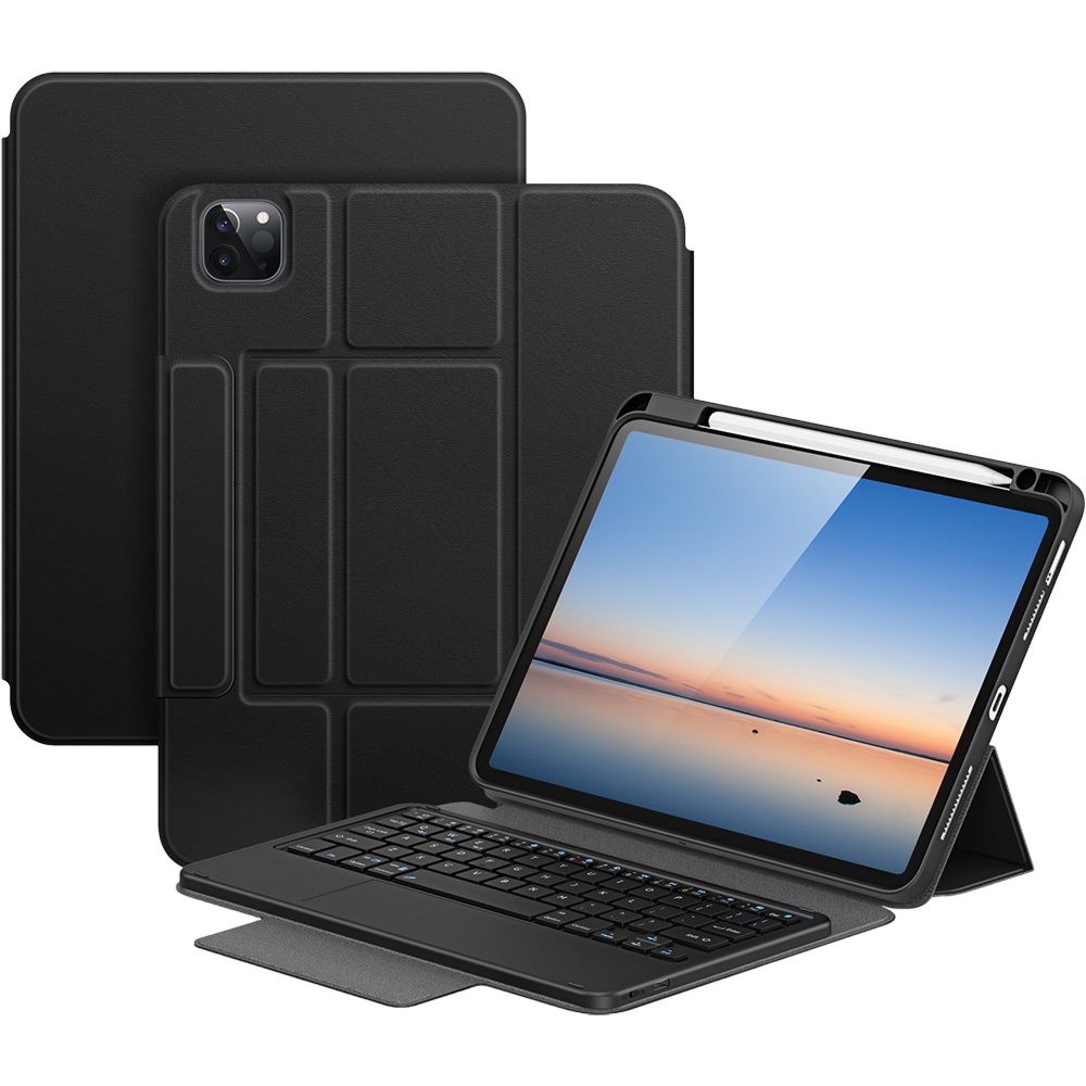 OUTLET: Etui z klawiaturą Bluetooth Dux Ducis (YK Series) do iPad Air 11″ / 10.9″ 2020-2026 / Pro 11″ 2018-2022, czarne