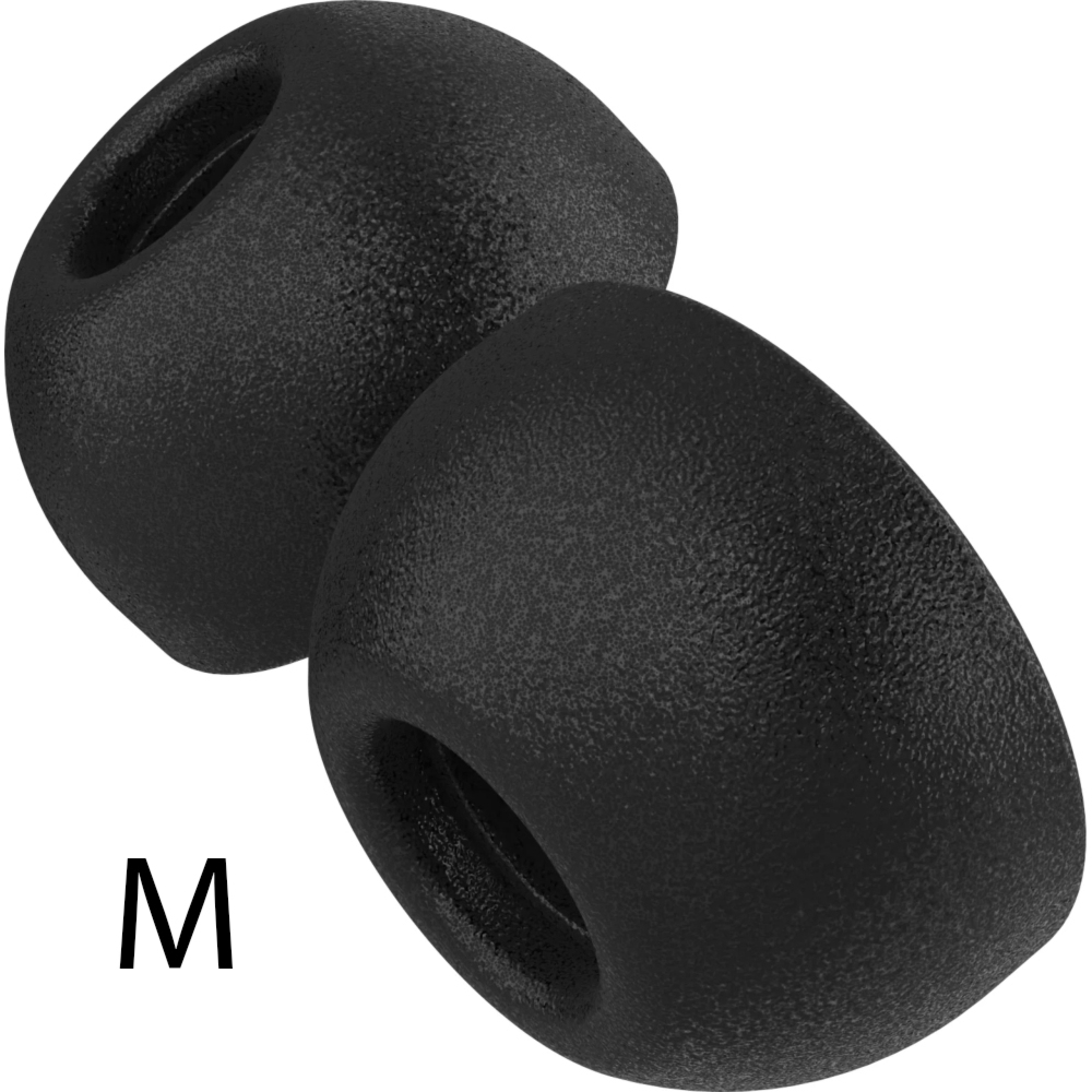 Wkładki douszne o rozmiarze M, Fixed Plugs Pro do AirPods Pro 3, czarne, 2 zestawy