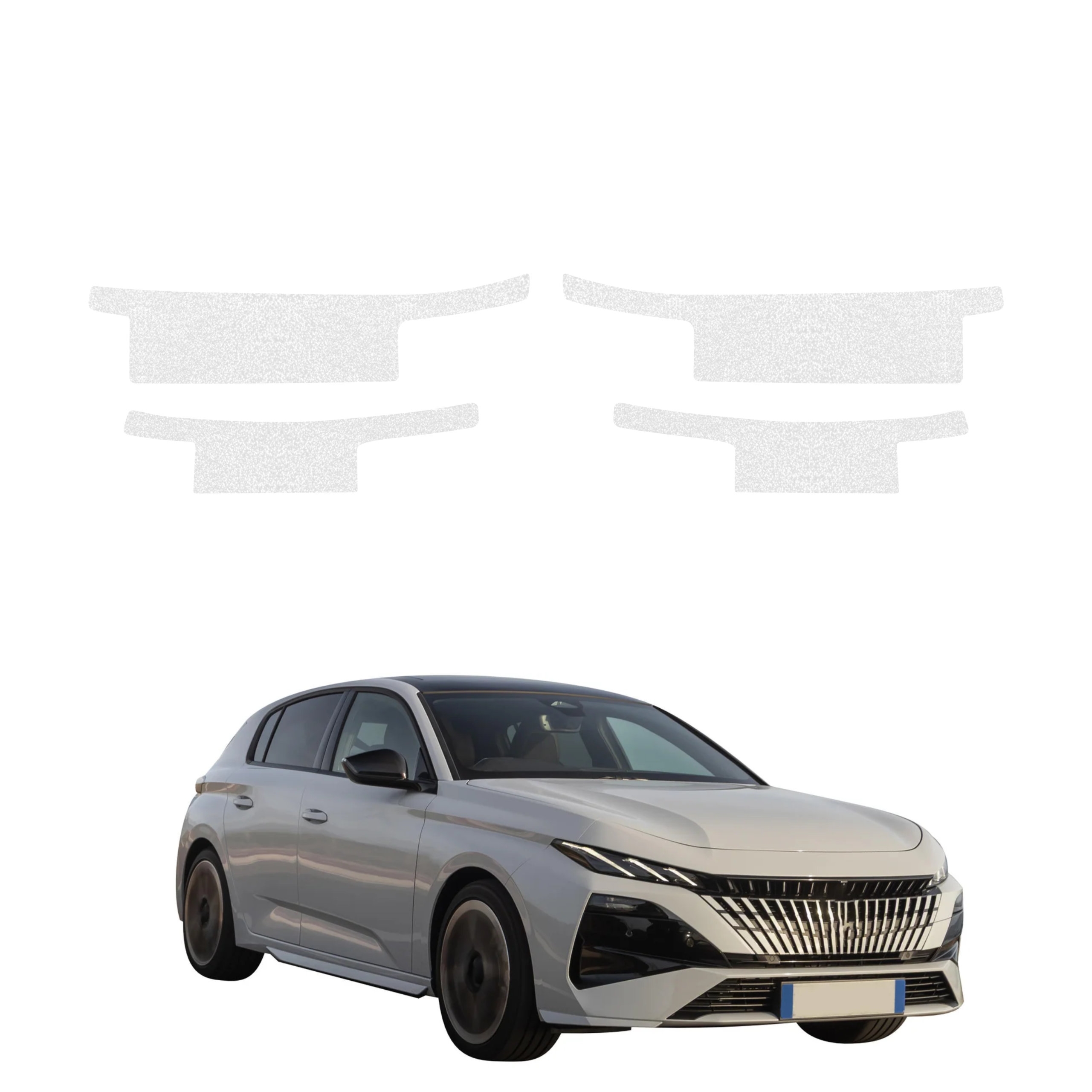 4w1 Bezbarwna powłoka techniczna Grizz Protector na progi bez wycięć Peugeot 308 GT Hatchback (2026)