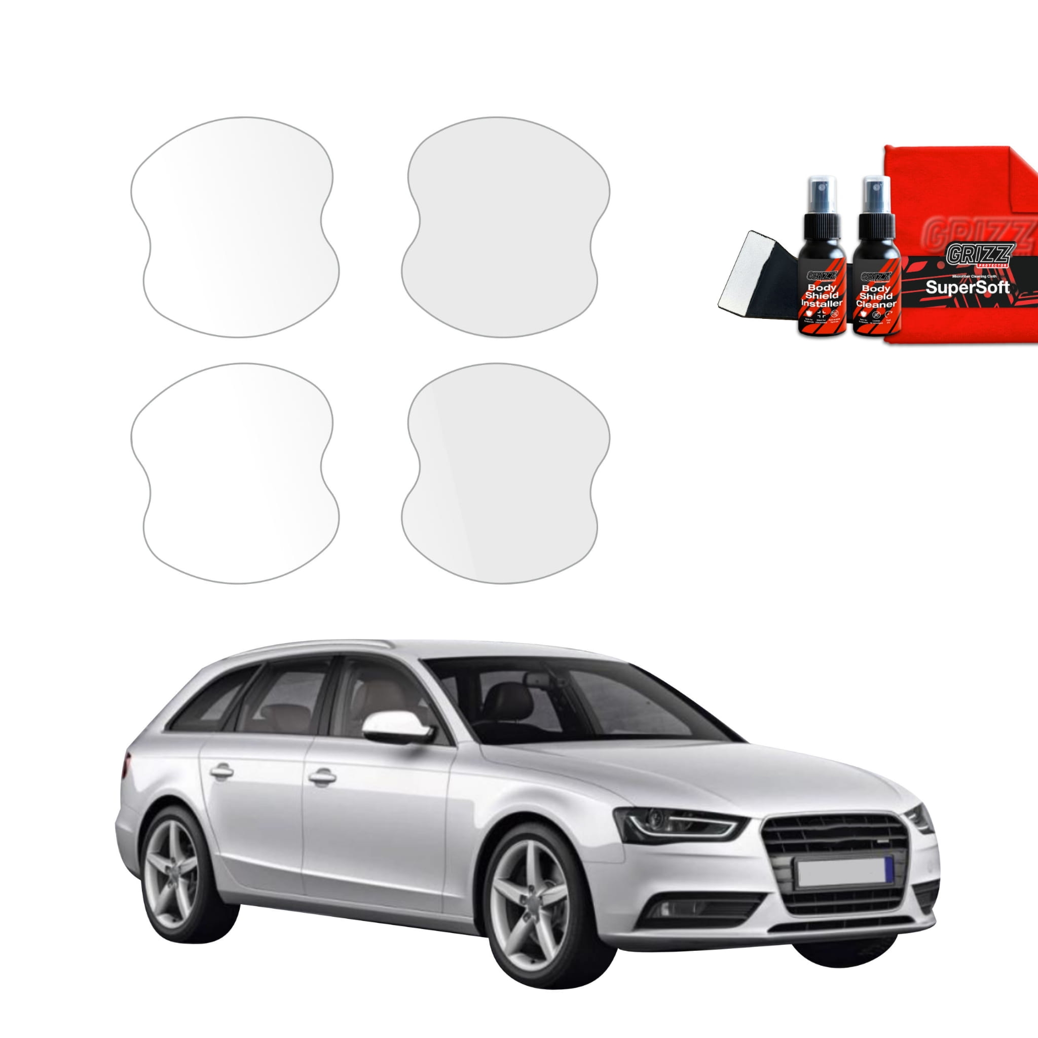 4w1 Folia ochronna pod klamki Grizz Protector do Audi A4 B8 Avant Facelifting (2011-2015)