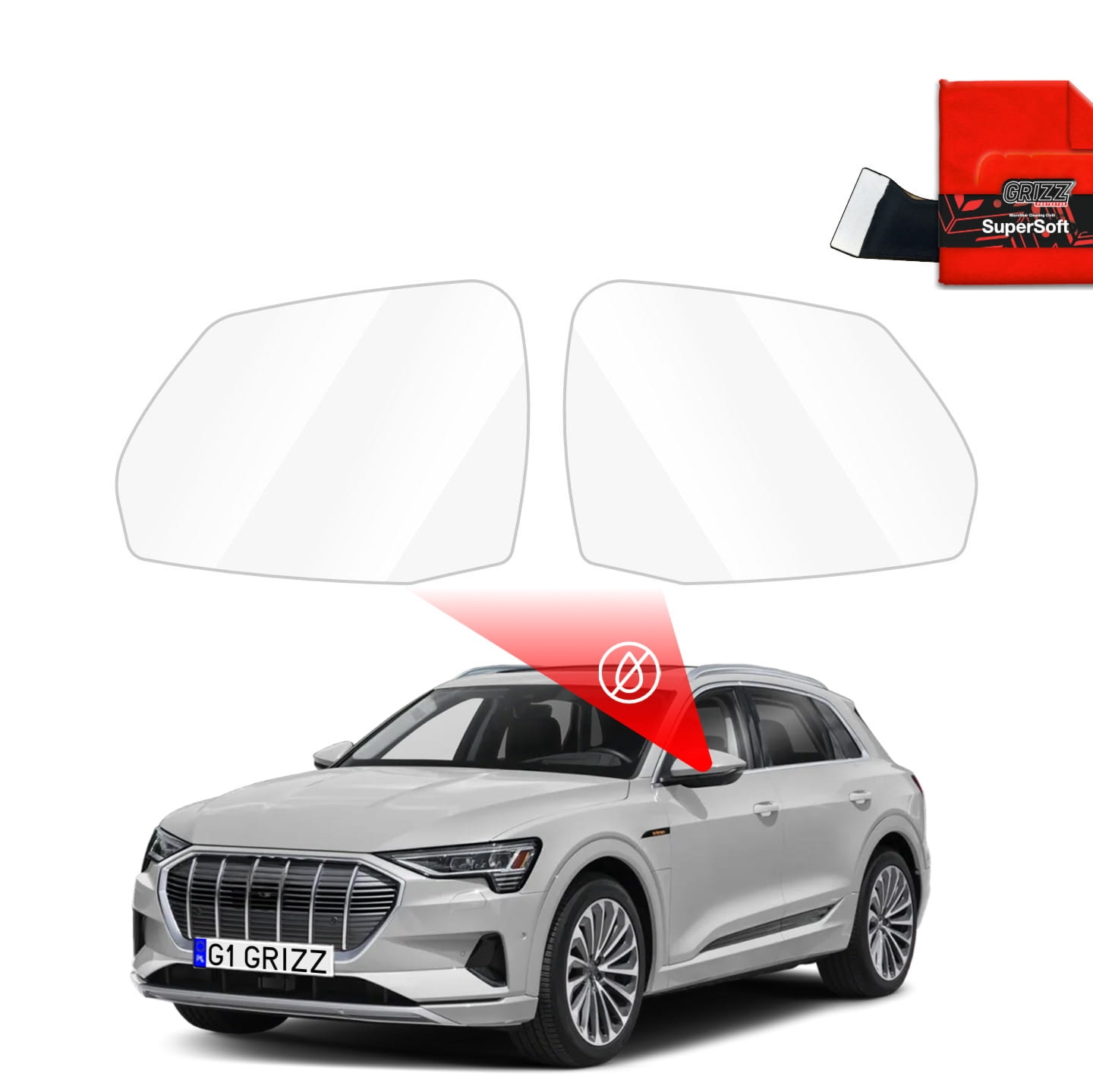 Folia przeciwdeszczowa Grizz Protector na lusterka do Audi Q7 e-tron (2019-2026)