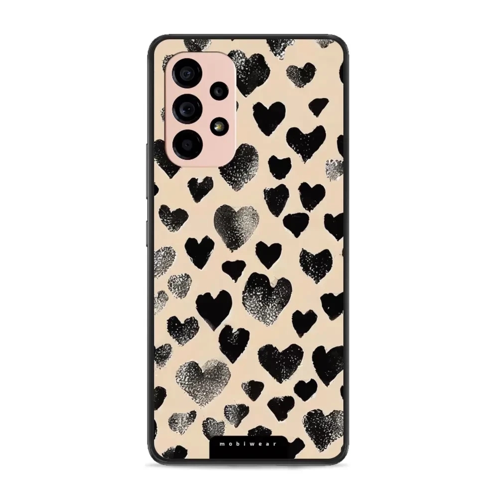 Etui ochronne do Galaxy A53 5G, Mobiwear Glossy Case, beżowa miłość