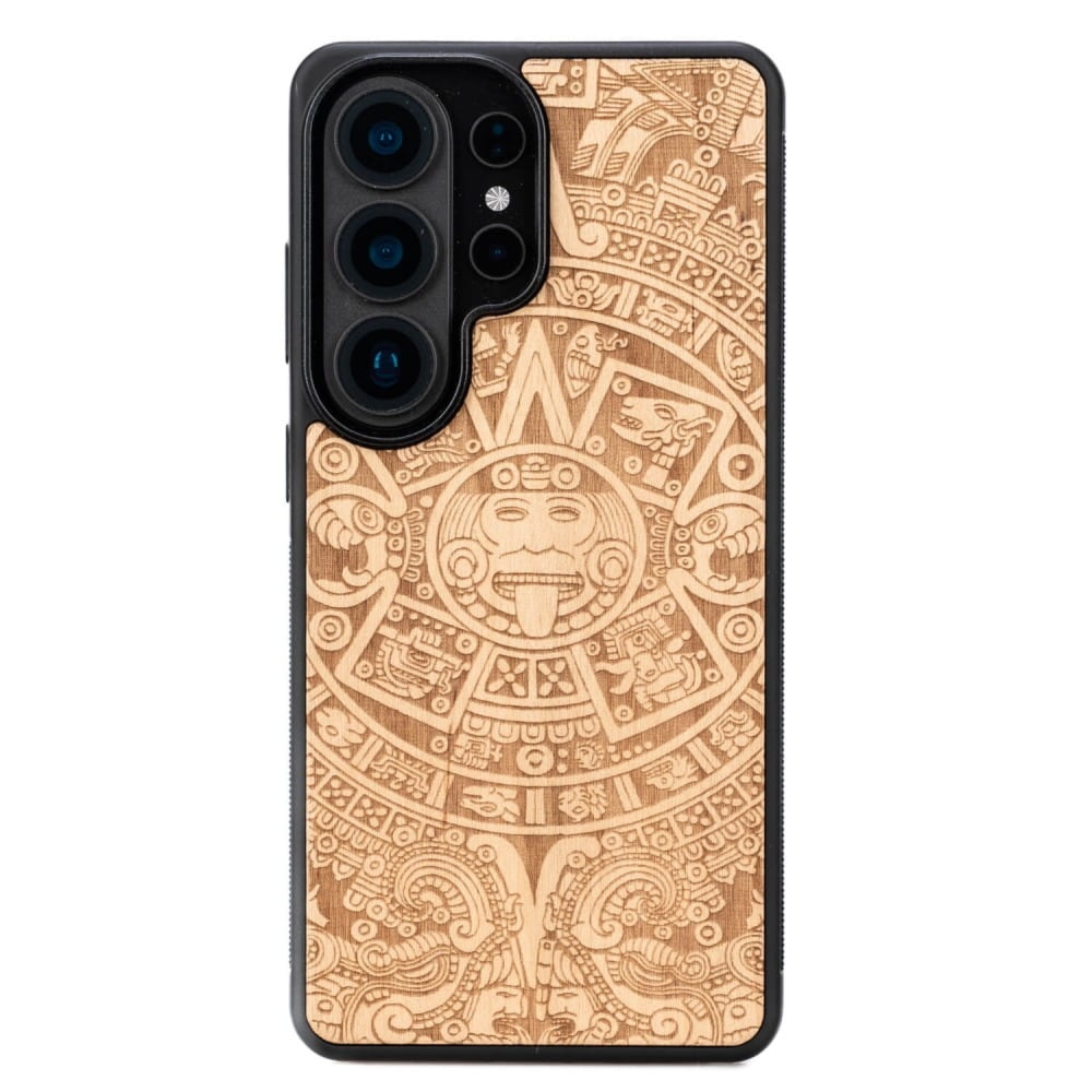 Drewniane etui do Galaxy S26 Ultra, Bewood Kalendarz Aztecki Aniegre