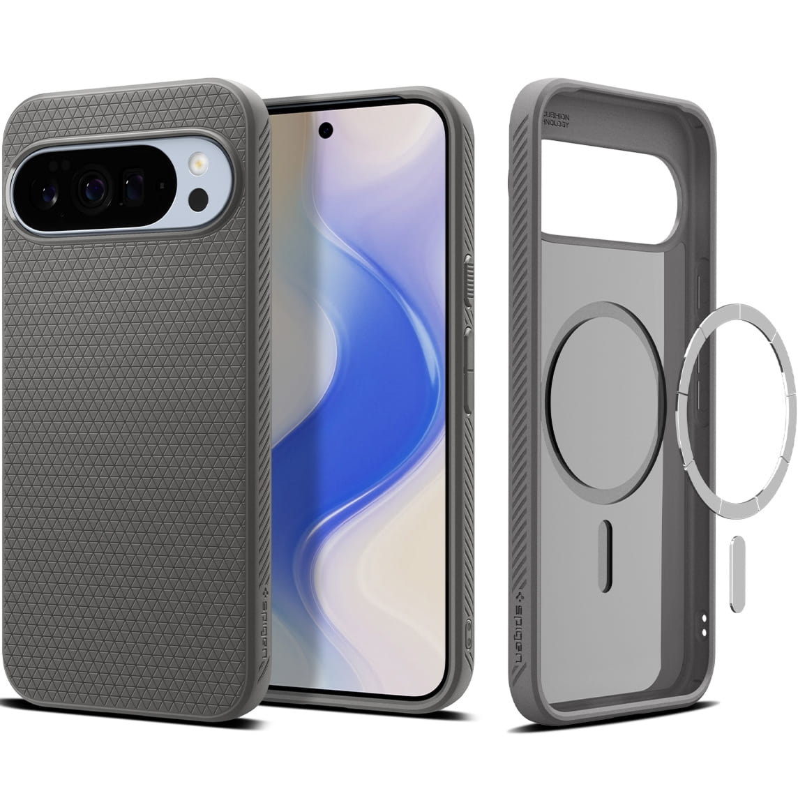 Etui Spigen Liquid Air Mag do MagSafe do Google Pixel 10 Pro XL, szare