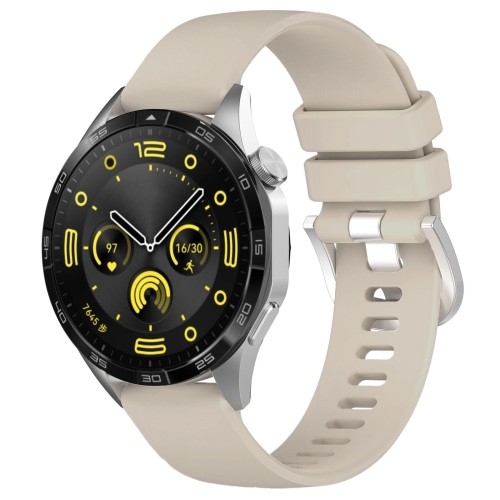 Image of Pasek Bizon Strap Watch Silicone Pro do Huawei Watch GT 5 Pro/GT 5/GT 4 46mm, jasnoszary