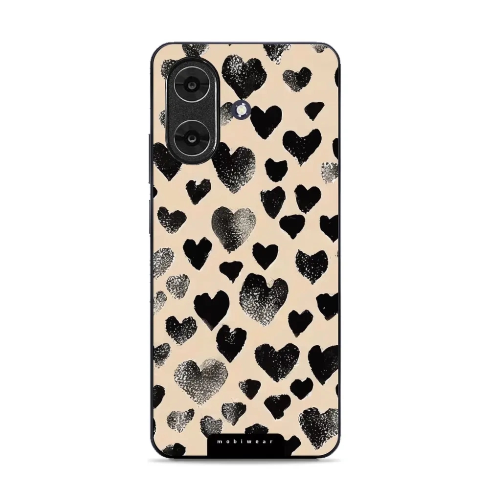Etui ochronne do Realme Note 60, Mobiwear Glossy Case, beżowa miłość