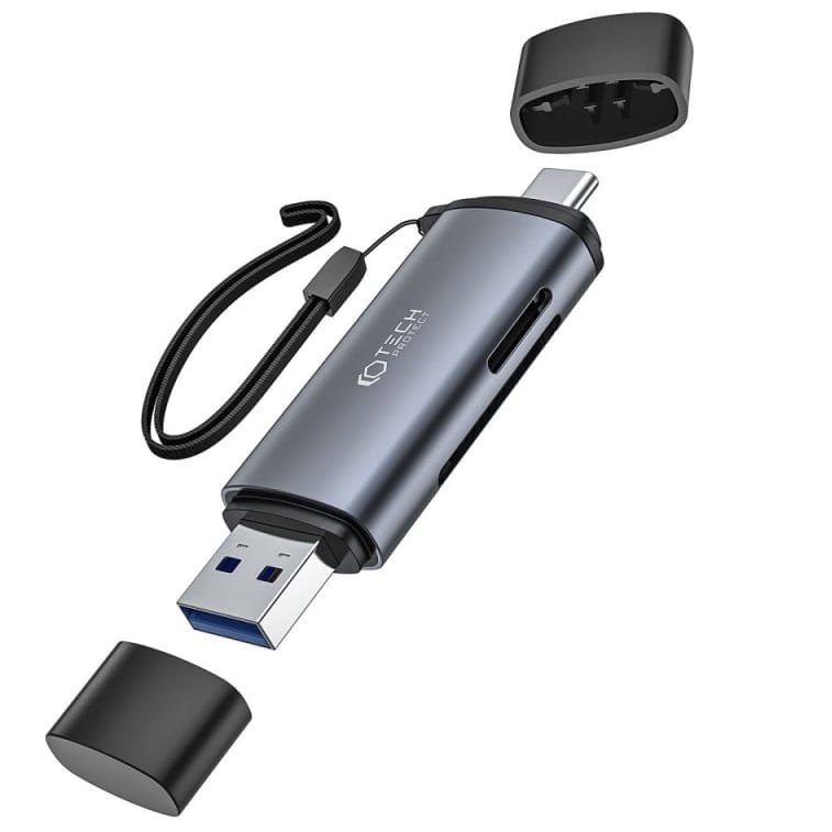 Image of Zewnętrzny czytnik kart Tech Protect Ultraboost card reader SD / Micro SD