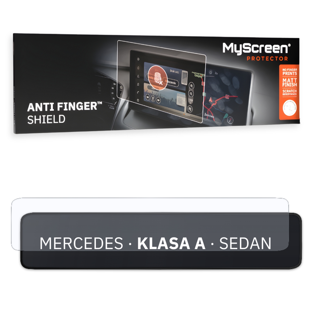 Folia samochodowa na ekran główny, MyScreen Anti Finger Shield do Mercedes KLASA A W177 (2022-2026), matowa