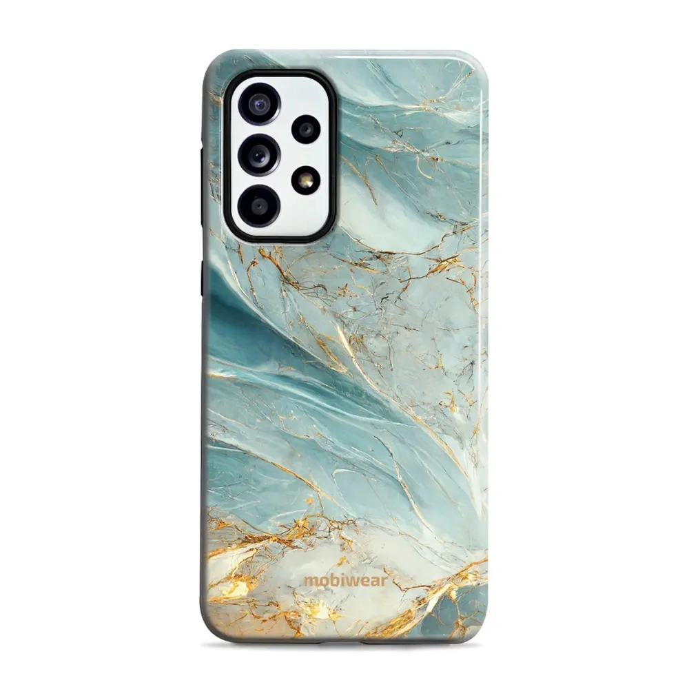 Etui ochronne do Galaxy A52, Mobiwear Elite Pro, żyła lazuru