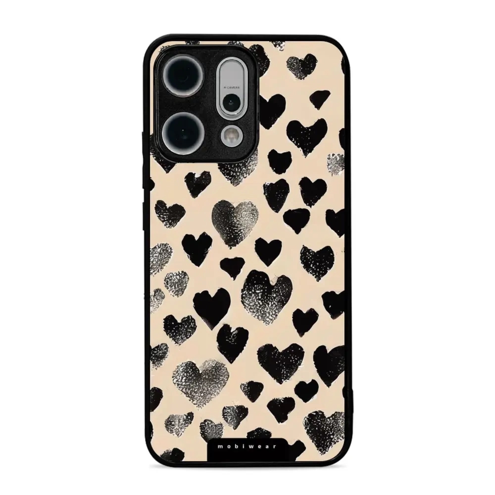 Etui ochronne do Oppo Reno 14, Mobiwear Glossy Case, beżowa miłość