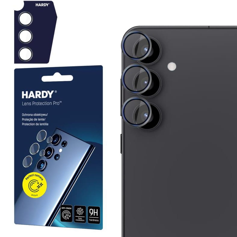 Osłony na aparat 3mk HARDY Lens Protection Pro 1 zestaw dla Samsung Galaxy S25, czarne