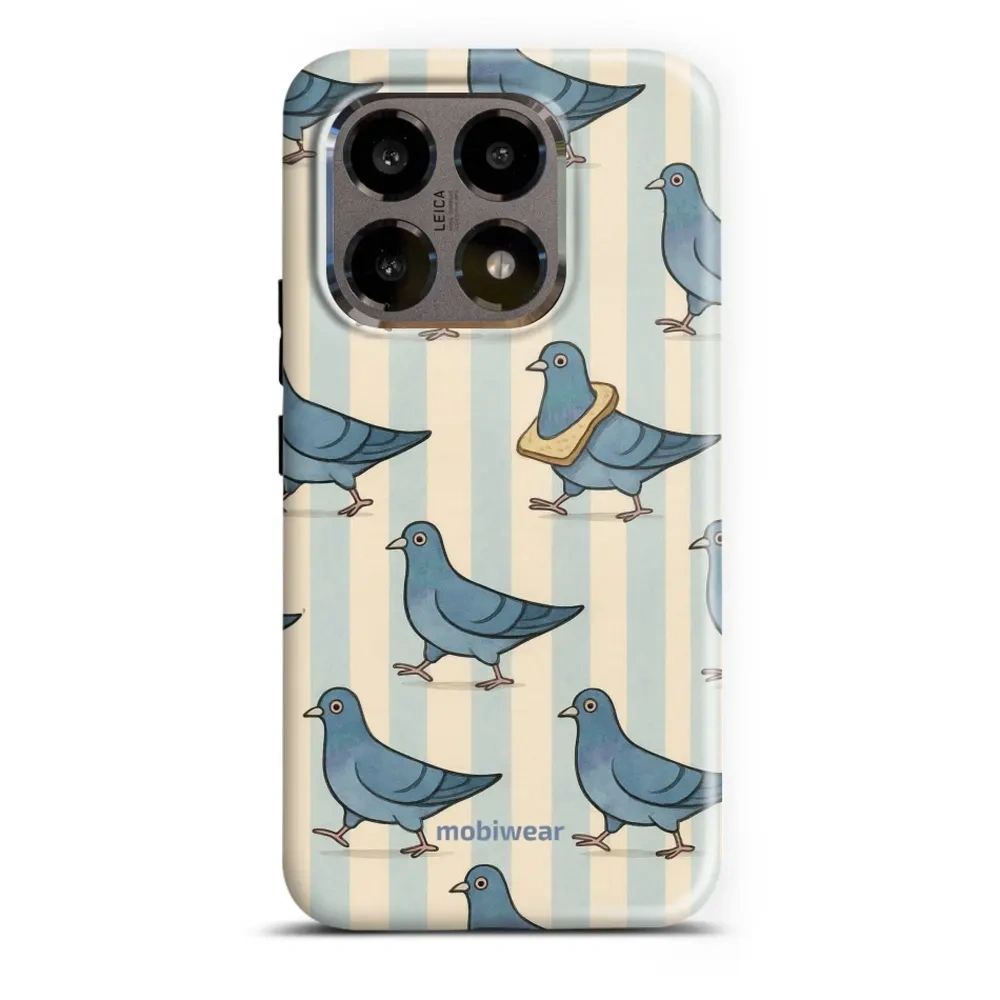 Etui ochronne do Xiaomi 15T, Mobiwear Elite Pro, błękitne gołębie