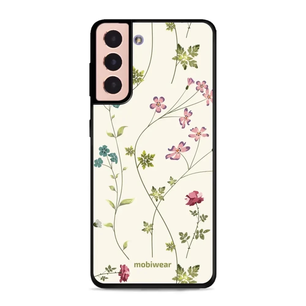 Etui ochronne do Galaxy S21, Mobiwear Glossy Case, sielski kwiat