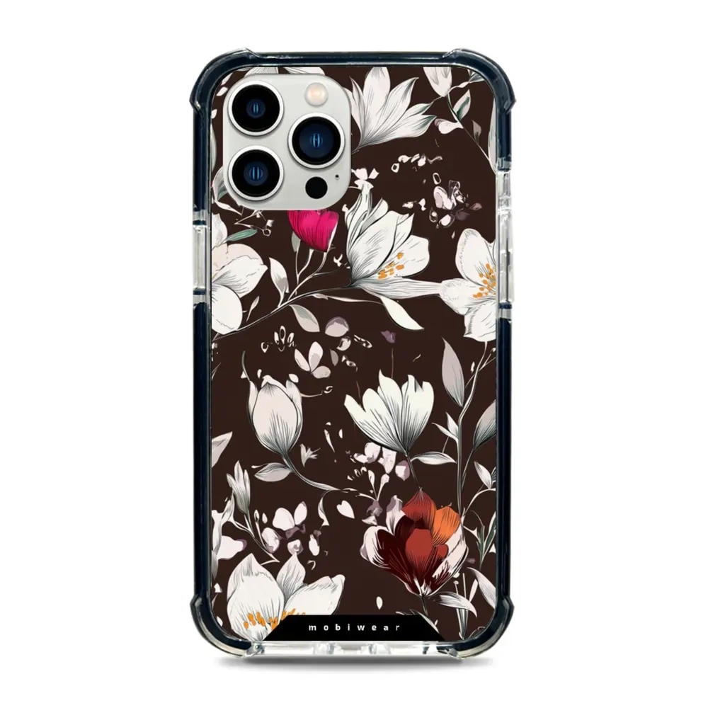 Etui ochronne do iPhone 12 Pro Max do MagSafe, Mobiwear Elite Bumper, nocny bukiet