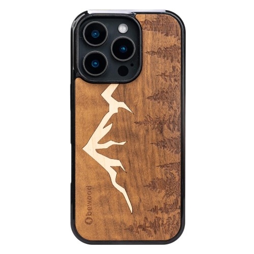 Image of Drewniane etui do iPhone 16 Pro, Bewood Góry Imbuia