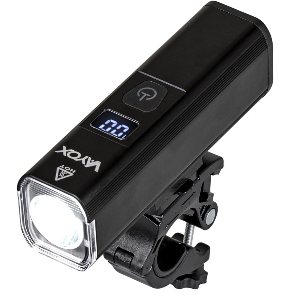 Lampka rowerowa przednia z powerbankiem Vayox VA0071 1300lm, czarna