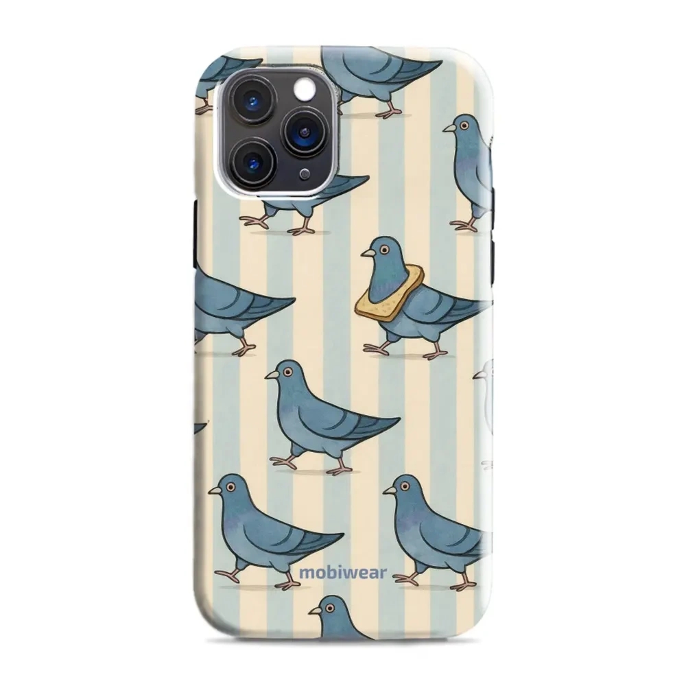 Etui ochronne do iPhone 11 Pro Max, Mobiwear Elite Pro, błękitne gołębie