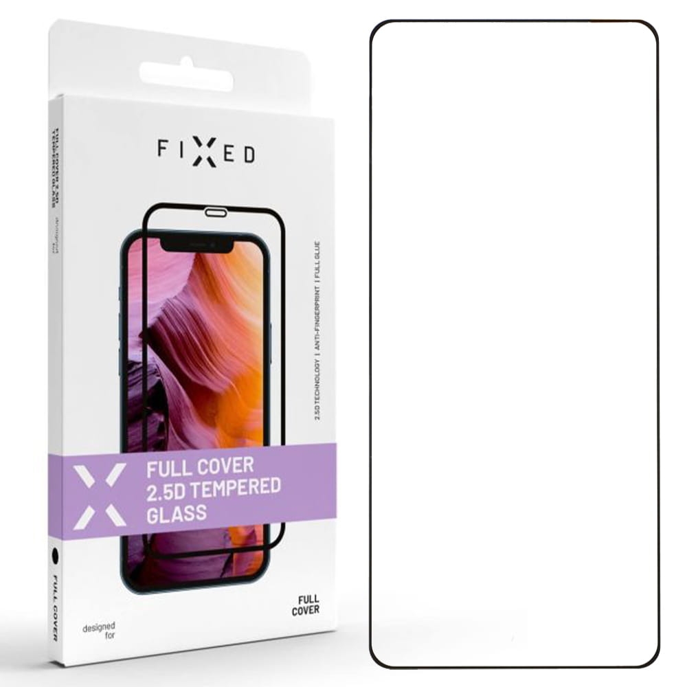 Image of Szkło hartowane Fixed 2.5D Full Cover Tempered Glass do Xiaomi Redmi Note 13 Pro 5G / Poco X6 5G, czarna ramka