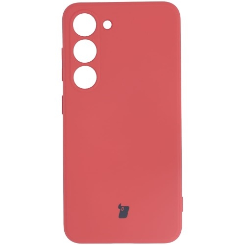 Image of Etui Bizon Case Silicone Sq do Galaxy S23, brudny róż