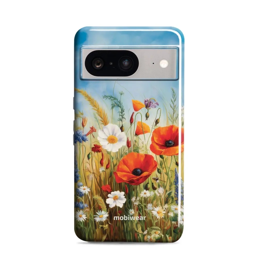 Image of Etui ochronne do Google Pixel 8, Mobiwear Elite Pro, łąkowe kwiaty