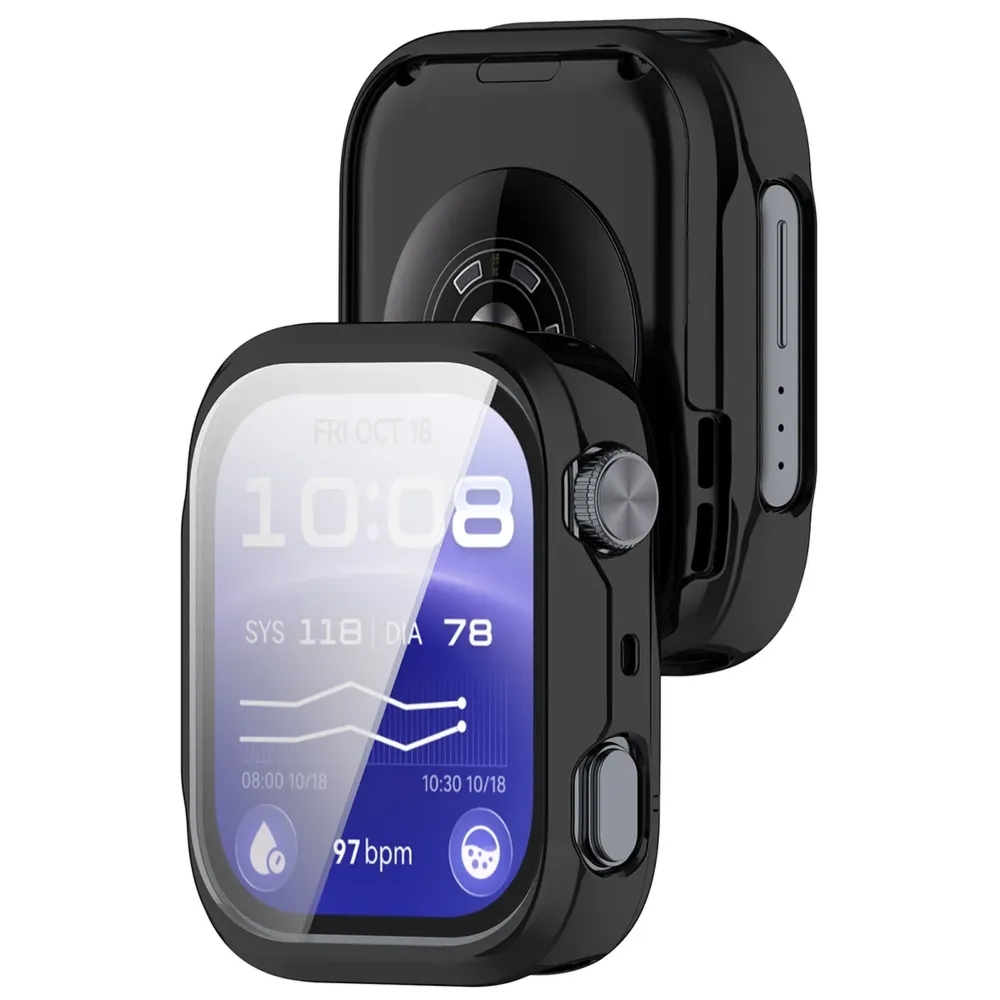 Etui z osłoną ekranu Bizon Case Watch Felipe do Huawei Watch D3, czarne
