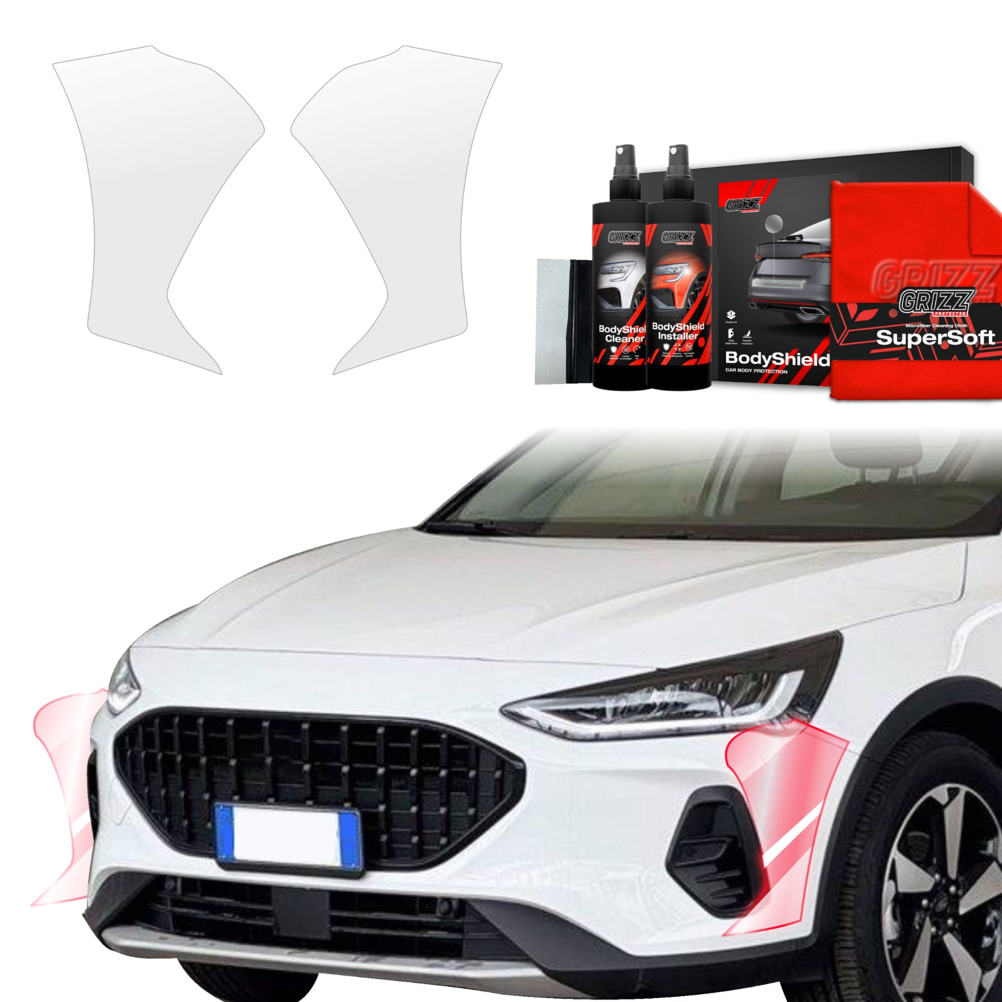 2w1 Folia ochronna na zderzak Grizz Protector do Ford Focus Active X Kombi Facelift (2021-2025)