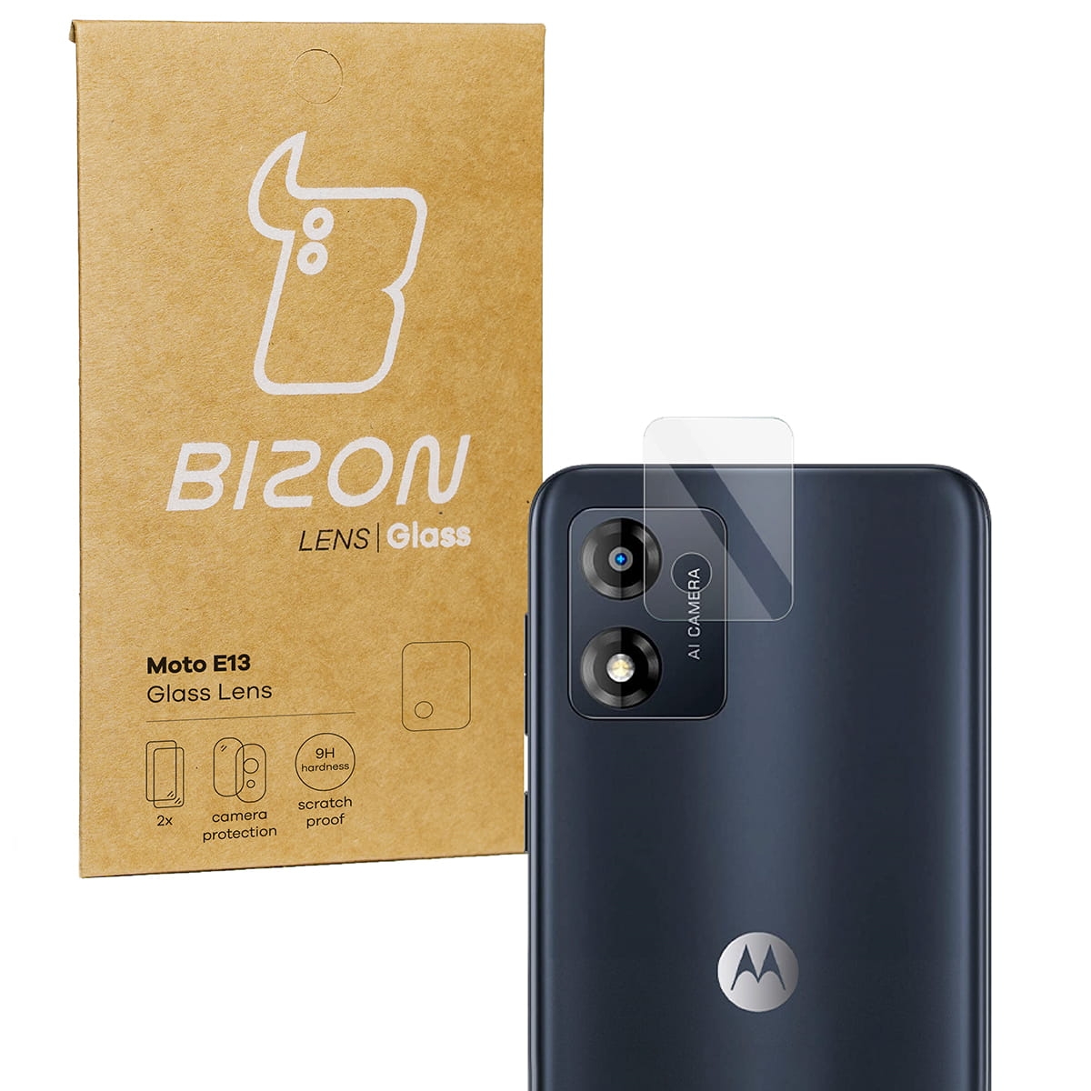 Image of Szkło na aparat Bizon Glass Lens do Moto E13, 2 sztuki