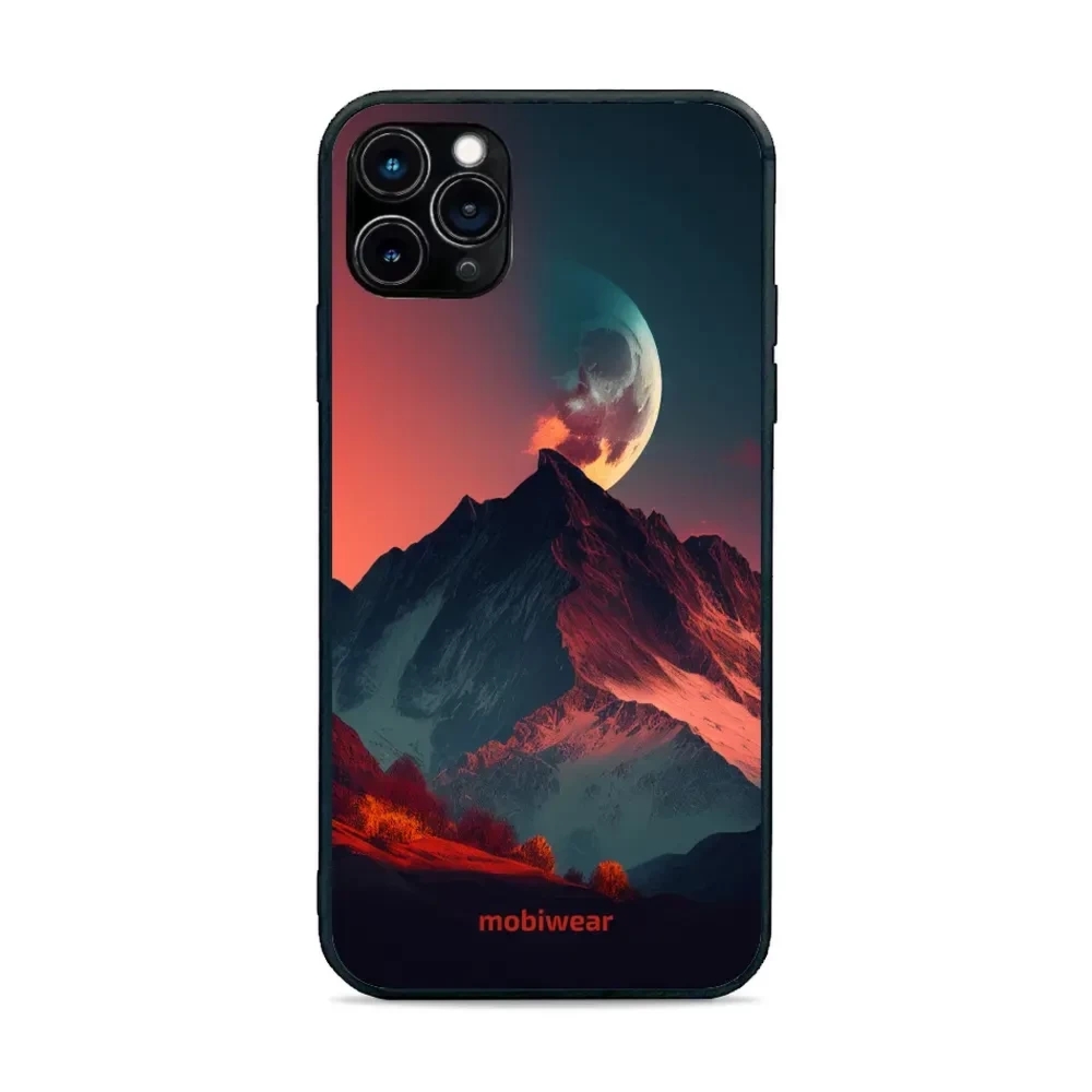 Etui ochronne do iPhone 11 Pro Max, Mobiwear Glossy Case, górski zmierzch