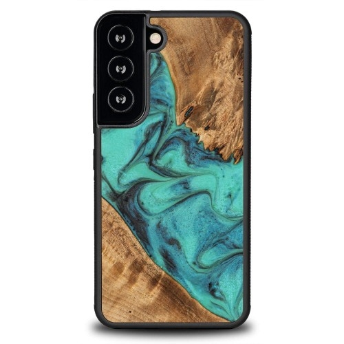 Image of Drewniane etui Bewood do Galaxy S22, Turquoise