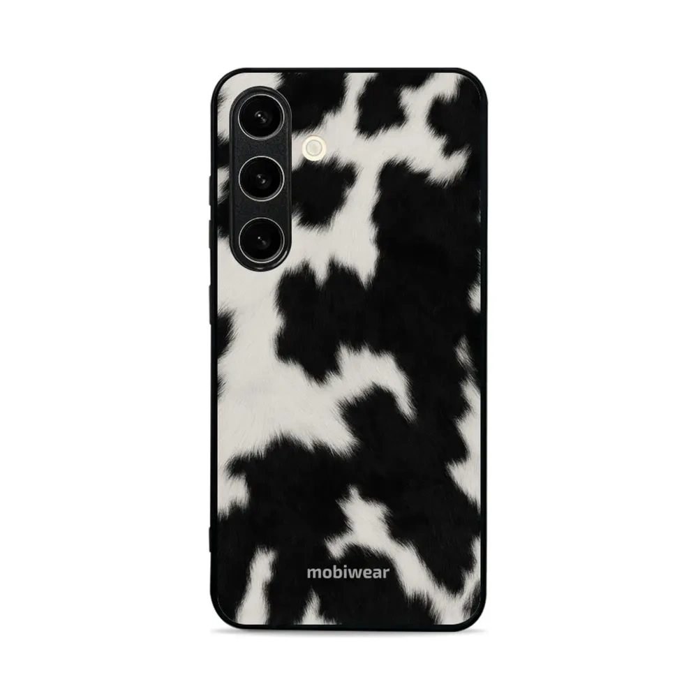 OUTLET: Etui ochronne do Galaxy S24, Mobiwear Glossy Case, krowie futerko