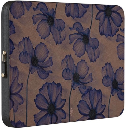 Image of Uniwersalne etui na laptopa do 16" Burga Velvet Night, brązowo-granatowe